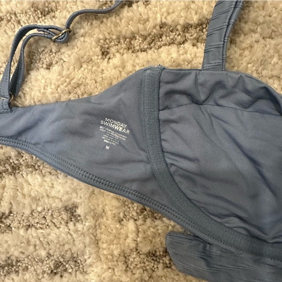 Monday Swimwear Clovelly Top in Cerulean
Blue Jacquard - Picture 4 of 5